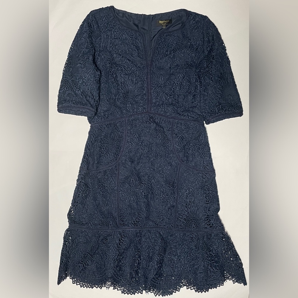 JUICY COUTURE Black Label Navy Dress sz 8